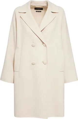 Rivetto double breasted wool blend coat
