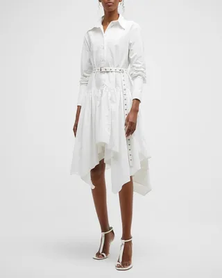 Pastis Belted Handkerchief Shirtdress