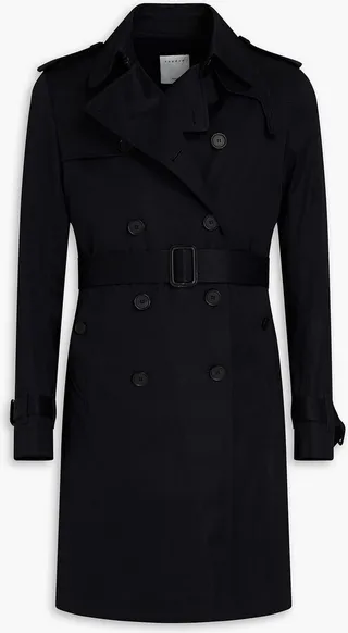 Cotton-gabardine trench coat