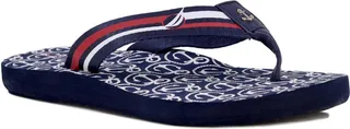 Manon Womens Striped Open Toe Flip-Flops