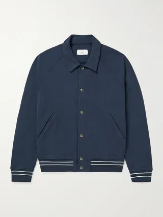 Organic Cotton-Jersey Bomber Jacket