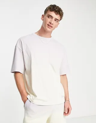 Bershka ombre t-shirt in lilac - part of a set