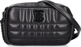 Mini Lola quilted leather camera bag