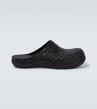 Intrecciato rubber slippers