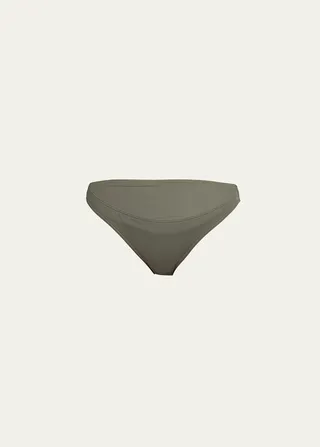 Fripon Solid Low-Rise Hipster Bikini Bottoms