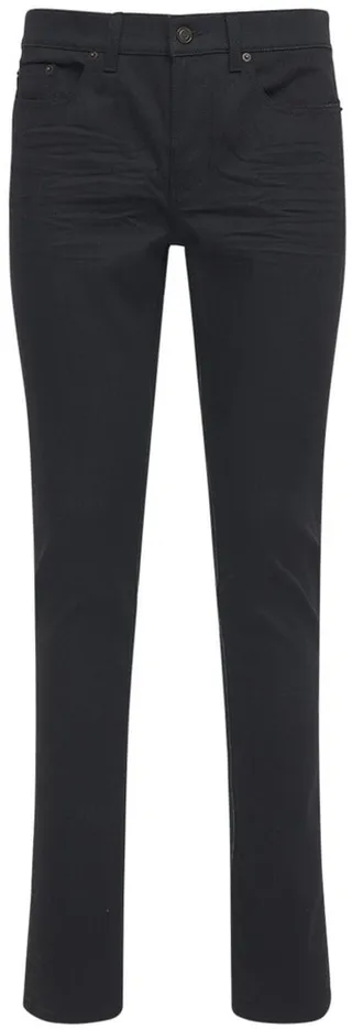 15cm Skinny Low Waist Cotton Denim Jeans