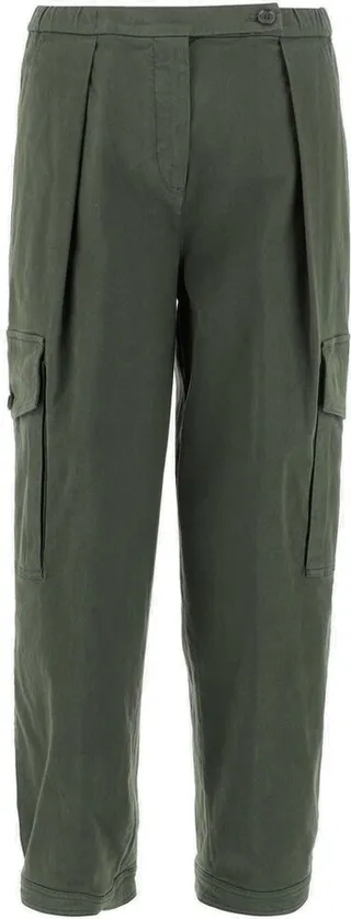 Aspesi Cropped Buttoned Cargo Trousers