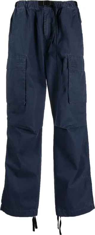 Logo-Patch Straight-Leg Trousers