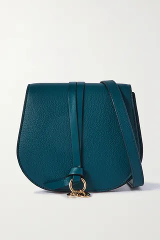 Chloé - Alphabet Textured-leather Shoulder Bag - Green