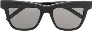 Logo-Plaque Square-Frame Sunglasses