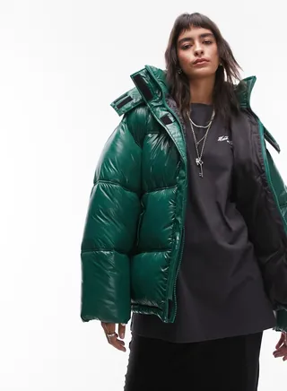 Zip Through Puffer Jacket