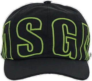 MSGM Logo-Embroidered Curved Peak Baseball Cap