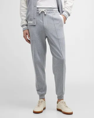 Men's Contrast-Trim Jogger Pants