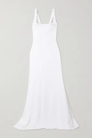 Galvan - Hampshire Satin-crepe Gown - White