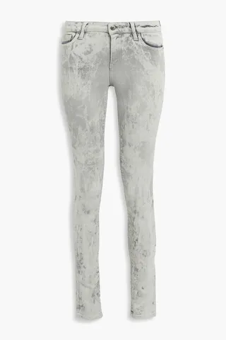 Nimbo bleached mid-rise skinny jeans