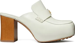 85MM Leather Ballet Loafer Clogs