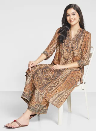 Printed Suit and pant set