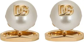 Cufflinks with pearl and DG logo