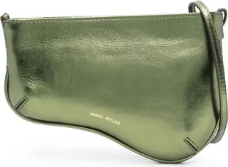 MANU ATELIER- Mini Curve Bag Leather Shoulder Bag