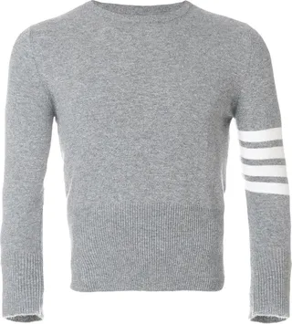4-Bar Short Cashmere Pullover
