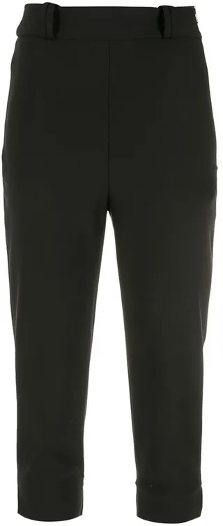 Side Zip Cropped Trousers