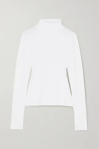 Alo Yoga - Alosoft Stretch-jersey Turtleneck Top - White