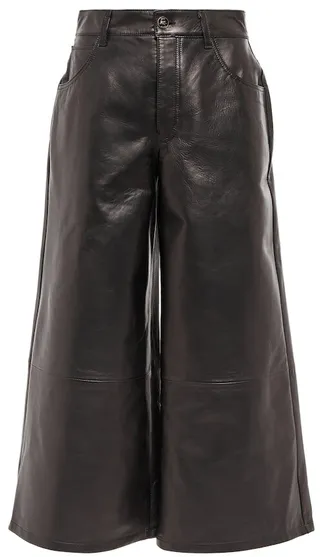 Leather culottes