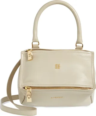 Small Pandora Calfskin Leather Crossbody Bag