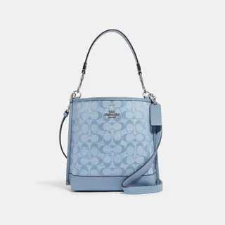 Mollie Bucket Bag 22 In Signature Chambray
