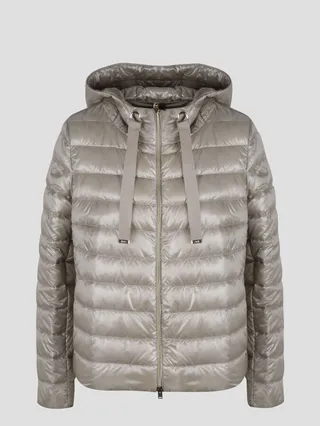 Nylon Ultralight Hooded Bomber Jacket