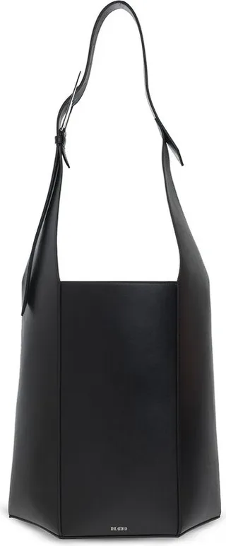 The Attico 12PM Logo Stamp Geometric Tote Bag