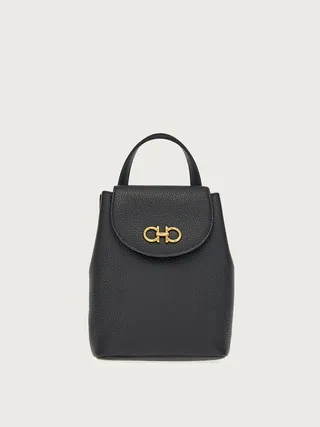 Ferragamo Women Gancini mini bag Black