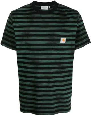 logo-patch cotton T-shirt