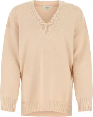 Fendi V-Neck Knit Jumper