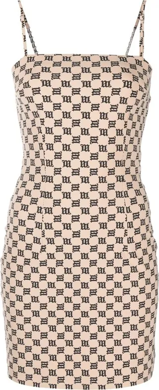 Monogram-Print Minidress