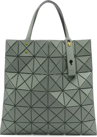 Lucent geometric-pattern tote bag