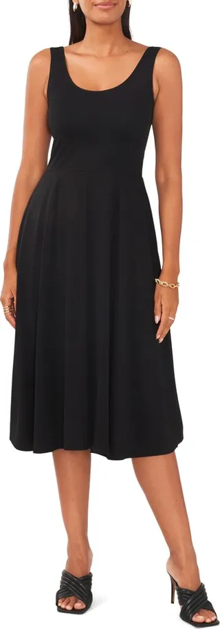 Fit & Flare Tank Midi Dress