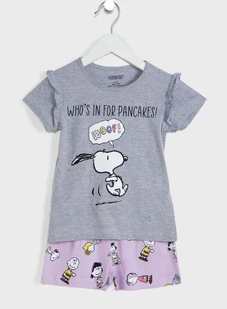 Kids Snoopy T-Shirt & Short Set