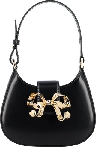 Self-Portrait Crescent Bow Mini Shoulder Bag