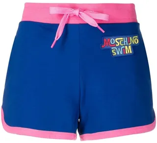 Logo-Patch Drawstring Shorts