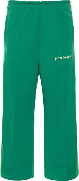 Cropped logo track pants