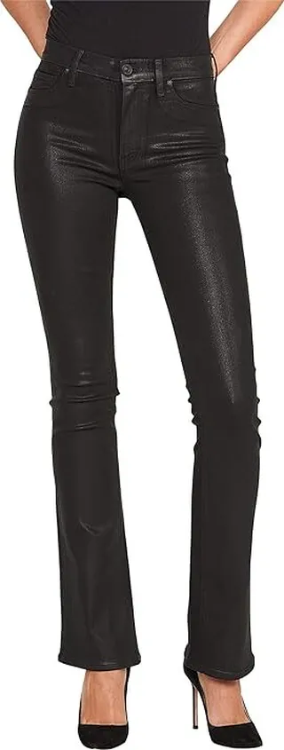 Hudson Jeans Barbara High-Waist Bootcut in Noir Coated (Noir Coated) Women's Jeans
