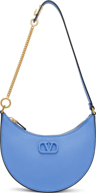 Valentino Garavani Blue Mini VLogo Bag