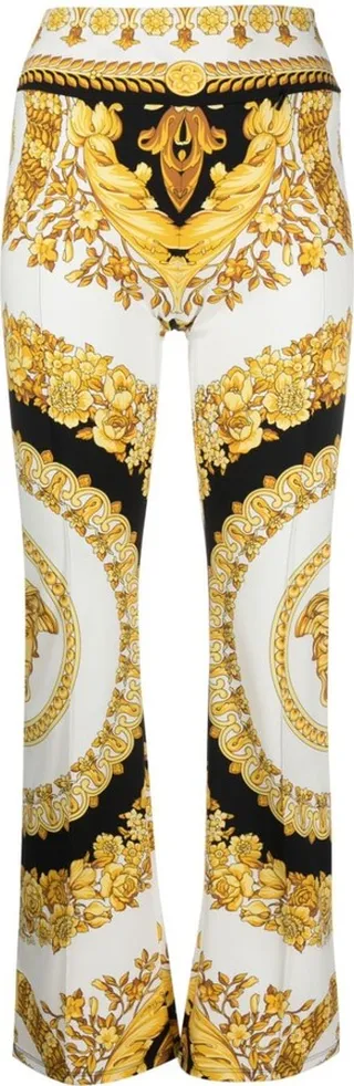 Barocco-print trousers