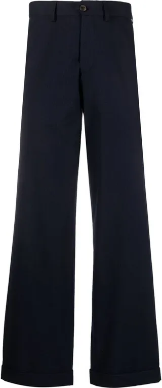 Straight-Leg Tailored Trousers