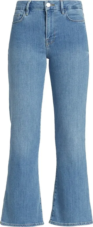 Le Crop Mini Boot High-Rise Boot-Cut Jeans