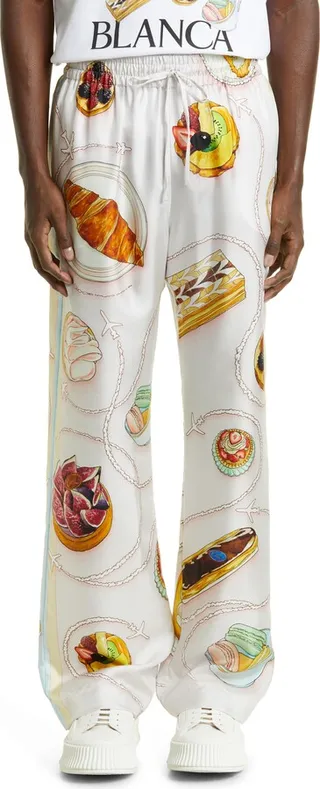 Patisseries en Vol Silk Pyjama Trousers