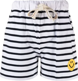 Face-Patch Striped Shorts