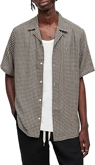 Allsaints Glendale Checked Camp Shirt