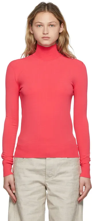 Bottega Veneta Pink Viscose Turtleneck